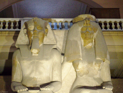 Collosal Statue of Amenhotep III and Tiye