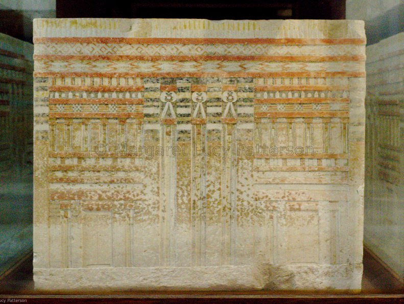 Painted Limestone Sarcophagus