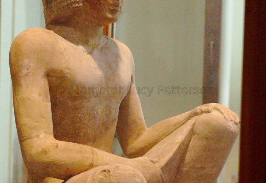 Statue of a Seated Man