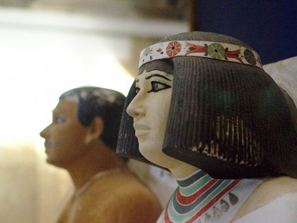 Statues of Rahotep and Nofret