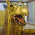 Funerary Bed with Hippo Heads from the Tomb of Tutankhamun