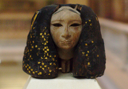 Head with Wig and Wig Ornaments