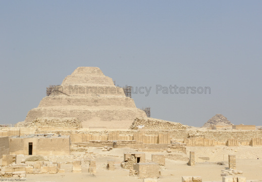 Step Pyramid with the Pyramid of Unas in the Background