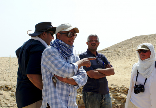 Ramadan Hussein Telling Us About His Excavations at Saqqara