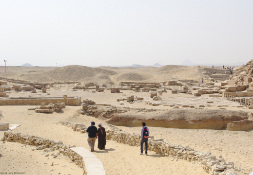 View Across the Archaeological Remains at Saqqara