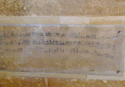 Hieratic Graffiti from Ancient Tourists