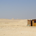 Hut with Distant Pyramids