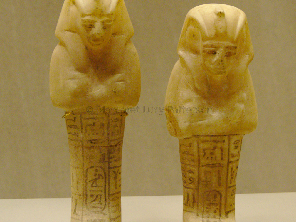 Two Alabaster Shabti with the Throne Names of Siptah