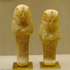 Two Alabaster Shabti with the Throne Names of Siptah
