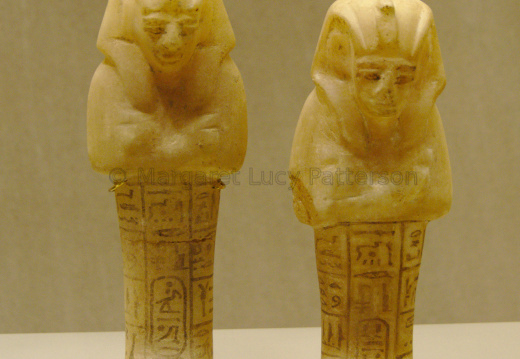 Two Alabaster Shabti with the Throne Names of Siptah
