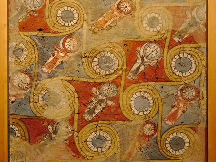 Bucrania Ceiling Painting from the Palace of Amenhotep III