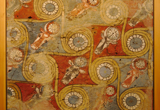 Bucrania Ceiling Painting from the Palace of Amenhotep III