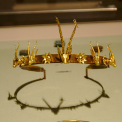 Diadem with Gazelles, a Stag and Flowers