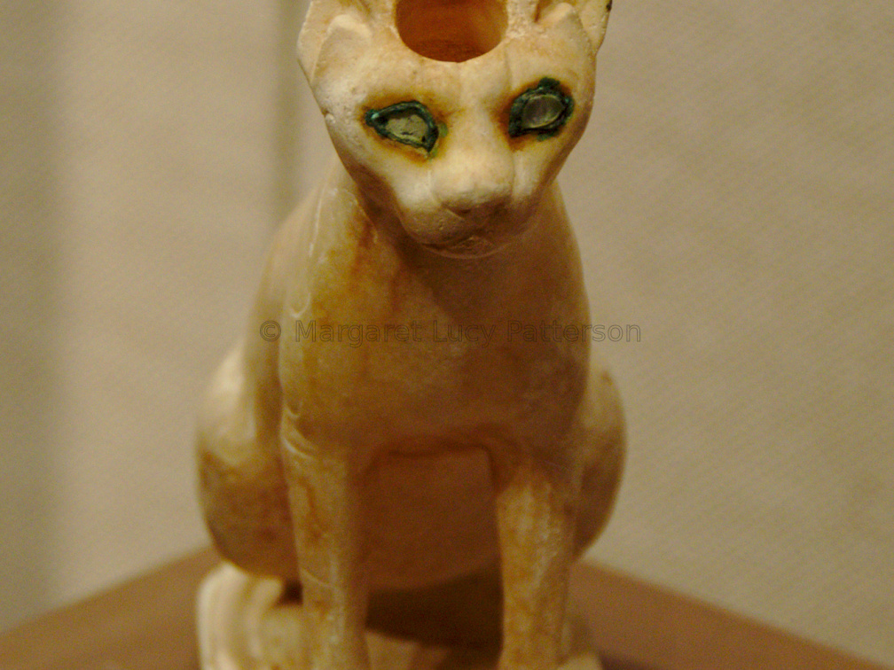 Cosmetics Vessel in the Shape of a Cat