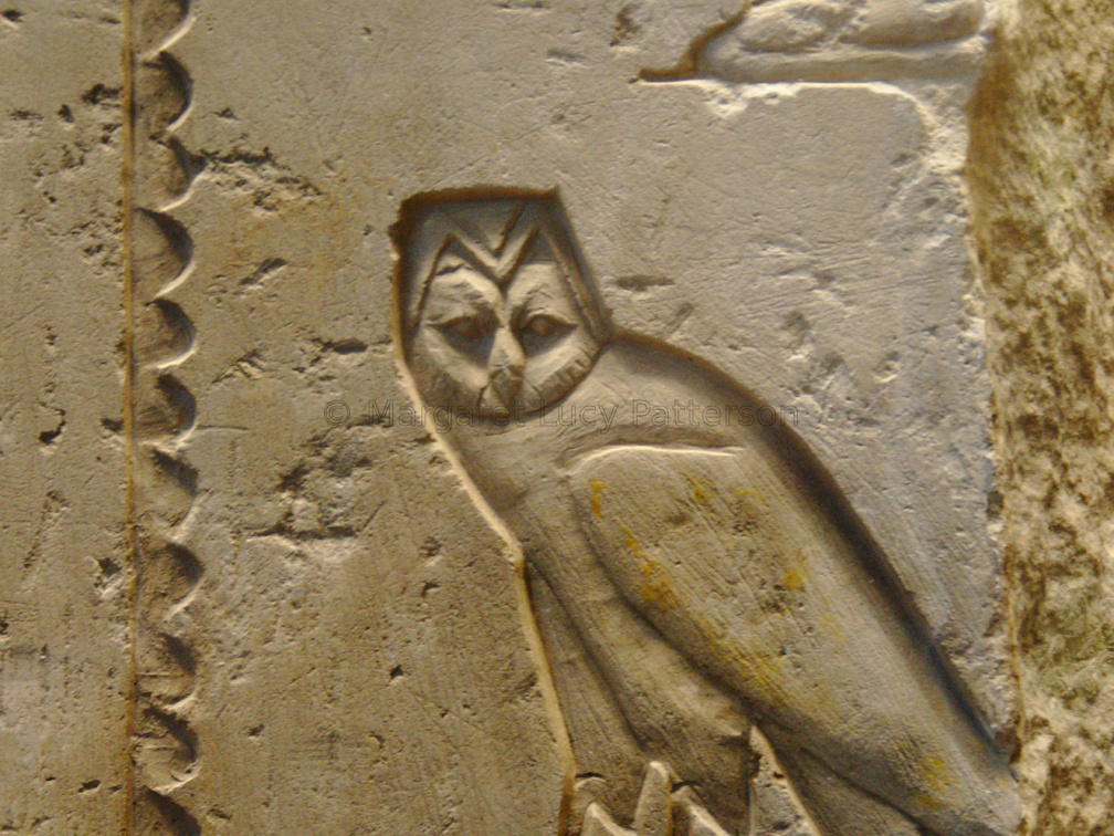 Owl Hieroglyph on Relief