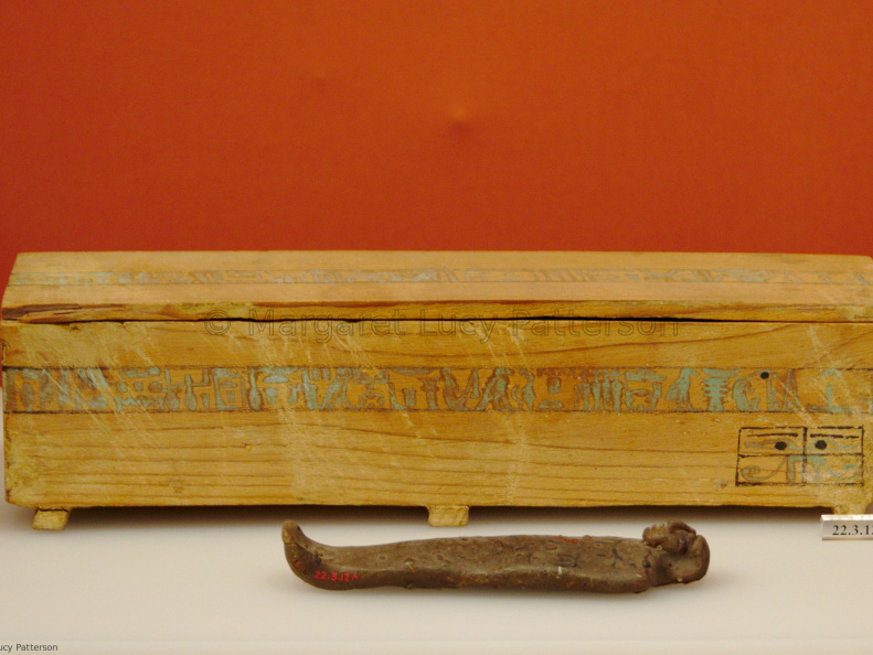 Miniature Coffins with Funerary Figurine belonging to Saiah son of Reniqer