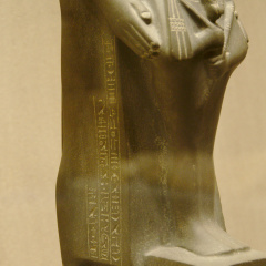 Statue of Harbes, called Psamtiknefer, son of Ptahhotep, Holding a Figure of Osiris