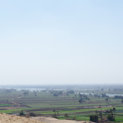 Looking Across the Nile Valley from the Cliffs of Beni Hasan
