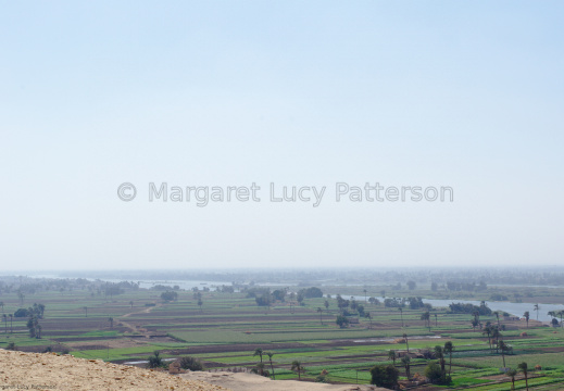 Looking Across the Nile Valley from the Cliffs of Beni Hasan