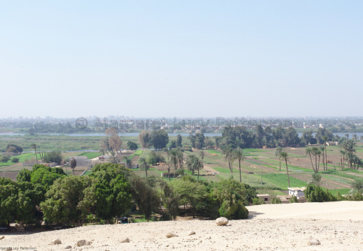 Looking Across the Nile Valley from the Cliffs at Beni Hasan