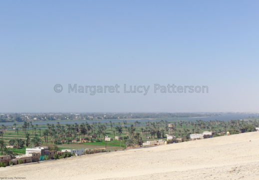 Looking Across the Nile Valley from the Beni Hasan Cliffs