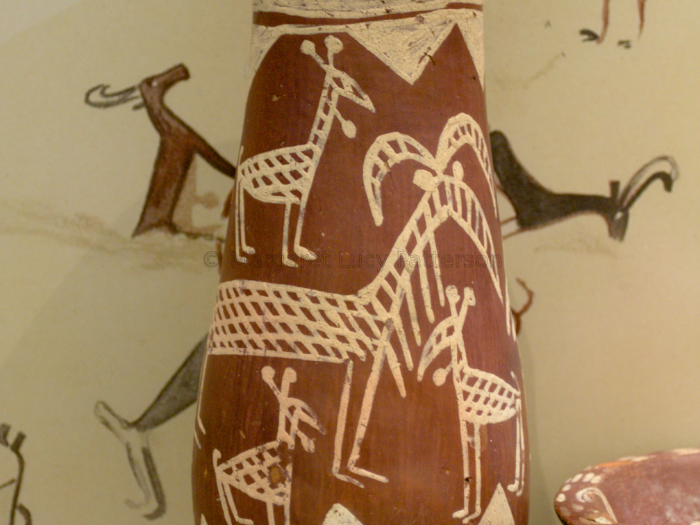 White Cross-Lined Pottery Beaker