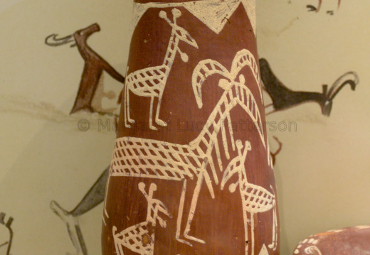 White Cross-Lined Pottery Beaker